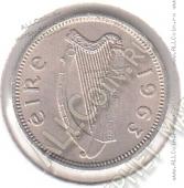 6-122 Ирландия 3 пенса 1963 г. KM# 12a Медь-Никель 3,24 гр. 18,0 мм. - 6-122 Ирландия 3 пенса 1963 г. KM# 12a Медь-Никель 3,24 гр. 18,0 мм.