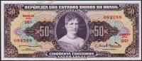 Банкнота Бразилия 50 крузейро 1963 года. P.179 UNC