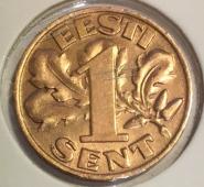 #10-80 Эстония 1 цент 1929г.Бронза. UNC. - #10-80 Эстония 1 цент 1929г.Бронза. UNC.