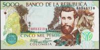 Колумбия 5000 песо 31.08.2008г. P.452j - UNC