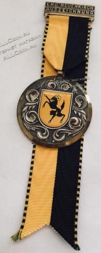 #357 Швейцария спорт Медаль Знаки. Герб кантона Шаффхаузен. Швейцария.