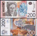 Сербия 200 динар 2013г. P.NEW - UNC*