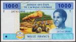 Конго 1000 франков 2002г. P.107T - UNC