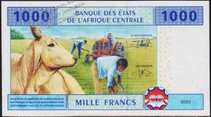 Конго 1000 франков 2002г. P.107T - UNC - Конго 1000 франков 2002г. P.107T - UNC