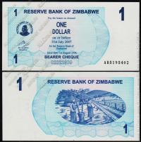 Зимбабве 1 доллар 2006г. P.37 UNC
