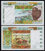 Кот-д’Ивуар 500 франков 2002г. P.110Am - UNC