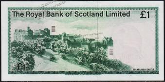 Шотландия 1 фунт 1973г. P.336(2) - UNC - Шотландия 1 фунт 1973г. P.336(2) - UNC