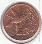 15-151 Тринидад и Тобаго 1 цент 2003г. КМ # 29 бронза 1,95гр. 17,76мм