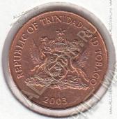 15-151 Тринидад и Тобаго 1 цент 2003г. КМ # 29 бронза 1,95гр. 17,76мм - 15-151 Тринидад и Тобаго 1 цент 2003г. КМ # 29 бронза 1,95гр. 17,76мм