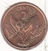 25-94 Кирибати 2 цента 1992г. КМ # 2 бронза 5,2гр. 21,6мм - 25-94 Кирибати 2 цента 1992г. КМ # 2 бронза 5,2гр. 21,6мм