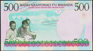 Руанда 500 франков 1998г. P.26 UNC - Руанда 500 франков 1998г. P.26 UNC