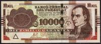 Банкнота Парагвай 10000 гуарани 2011 года. P.224е - UNC 