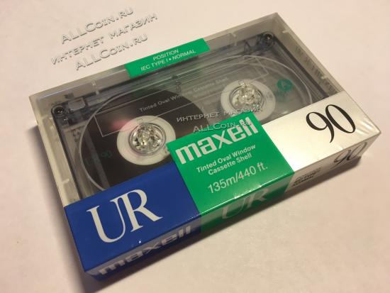 Аудио Кассета MAXELL UR 90 1988 год. / Мексика / Новая. Запечатанная. Из Блока.