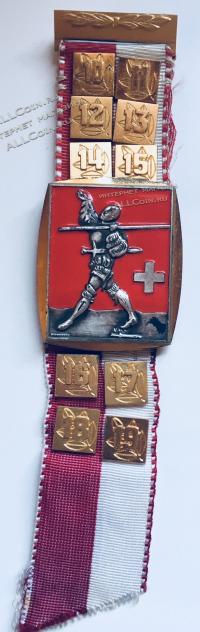 #055 Швейцария спорт Медаль Знаки