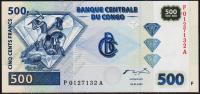 Конго 500 франков 2002г. Р.96(1) - UNC