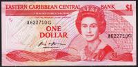 Восточные Карибы 1 доллар 1988-89г. P.21g - UNC