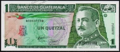 Гватемала 1 кетцаль 1994г. P.87в - UNC - Гватемала 1 кетцаль 1994г. P.87в - UNC