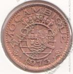 28-112 Мозамбик 1 эскудо 1973г. КМ # 82 бронза 8,0гр. 26мм