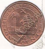 25-95 Либерия 1 цент 1972г КМ # 13 бронза 2,6гр. 18мм  - 25-95 Либерия 1 цент 1972г КМ # 13 бронза 2,6гр. 18мм 
