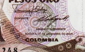 Колумбия 2000 песо 1986г. P.430d - UNC - Колумбия 2000 песо 1986г. P.430d - UNC