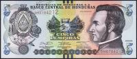 Банкнота Гондурас 5 лемпир 2014 года. P.98в - UNC