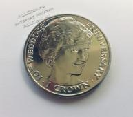 Монета Гибралтар 1 крона 1991 года. КМ#85 UNC (4-4) - Монета Гибралтар 1 крона 1991 года. КМ#85 UNC (4-4)