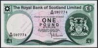 Шотландия 1 фунт 1974г. P.336(3) - UNC