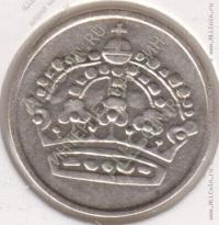 6-46 Швеция 25 эре 1959TS г. KM# 824 серебро 2,32гр 17,0мм