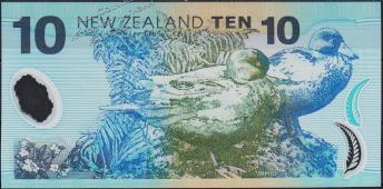 Новая Зеландия 10 долларов 1999г. P.186a - UNC - Новая Зеландия 10 долларов 1999г. P.186a - UNC