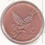 9-133 Южная Африка 2 цента 1999г. КМ # 159 сталь с медным покрытием 3,0гр. 18мм