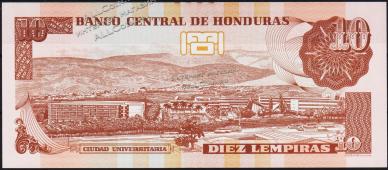 Банкнота Гондурас 10 лемпир 2014 года. P.NEW - UNC - Банкнота Гондурас 10 лемпир 2014 года. P.NEW - UNC