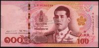 Банкнота Таиланд 100 бат 2018 года. P. NEW - UNC