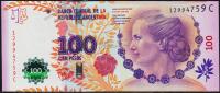 Аргентина 100 песо 2013г. P.358в - UNC "С"
