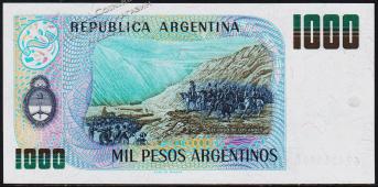 Аргентина 1000 песо аргентино 1984г. P.317в - AUNC - Аргентина 1000 песо аргентино 1984г. P.317в - AUNC