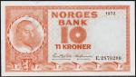 Норвегия 10 крон 1972г. P.31f(2) - UNC
