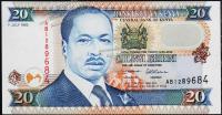 Банкнота Кения 20 шиллингов 1995 года. P.32 UNC