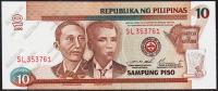 Филиппины 10 песо 2000г. P.187f - UNC