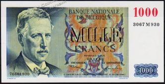 Бельгия 1000 франков 09.11.1950г. Р.131 UNC - Бельгия 1000 франков 09.11.1950г. Р.131 UNC