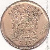 29-169 Южная Африка 50 центов 1996г. КМ # 163 сталь покрытая бронзой 5,0гр. 22мм - 29-169 Южная Африка 50 центов 1996г. КМ # 163 сталь покрытая бронзой 5,0гр. 22мм