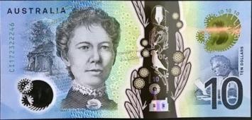 Банкнота Австралия 10 долларов 2017 года. P.NEW - UNC - Банкнота Австралия 10 долларов 2017 года. P.NEW - UNC