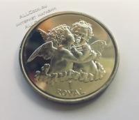 Монета Гибралтар 1 роял 1998 года. КМ#753 UNC (4-20)