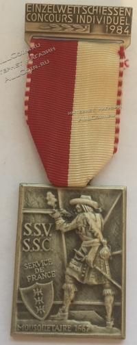#161 Швейцария спорт Медаль Знаки 
