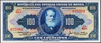 Банкнота Бразилия 100 крузейро 1955-59 года. P.153в - UNC
