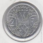 1-41 Реюньён (Фр. Колония) 2 франка 1969г. КМ#8 UNC Алюминий 27мм.