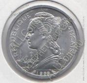 1-41 Реюньён (Фр. Колония) 2 франка 1969г. КМ#8 UNC Алюминий 27мм. - 1-41 Реюньён (Фр. Колония) 2 франка 1969г. КМ#8 UNC Алюминий 27мм.