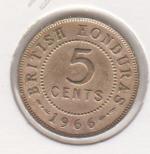 3-125 Британский Гондурас 5 центов 1966г.