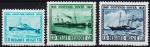 Бельгия 3 марки п/с 1946г. Uni #725-27 MNH OG** Корабли (10-4)