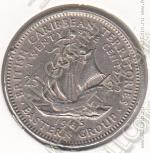 22-133 Восточные Карибы 25 центов 1965г. КМ # 6 медно-никелевая 6,51гр. 24мм