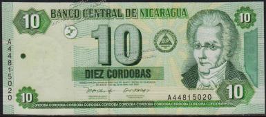Никарагуа 10 кордоба 2002г. Р.191 UNC - Никарагуа 10 кордоба 2002г. Р.191 UNC
