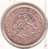 29-108 Южная Африка 1/4 пенни 1956г КМ # 44 бронза 2,8гр.